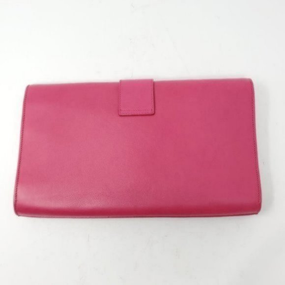 Authentic Saint Laurent Pink Gold Hardware Clutch - Picture 6 of 16